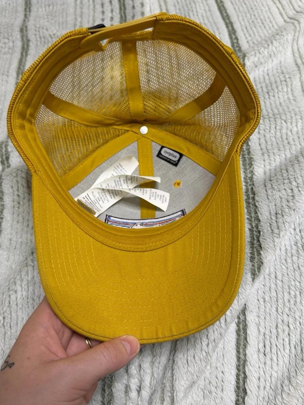 Patagonia Kids Mustard Yellow Trucker Hat